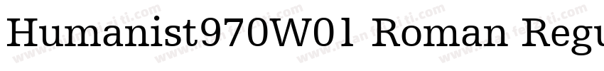 Humanist970W01 Roman Regular字体转换